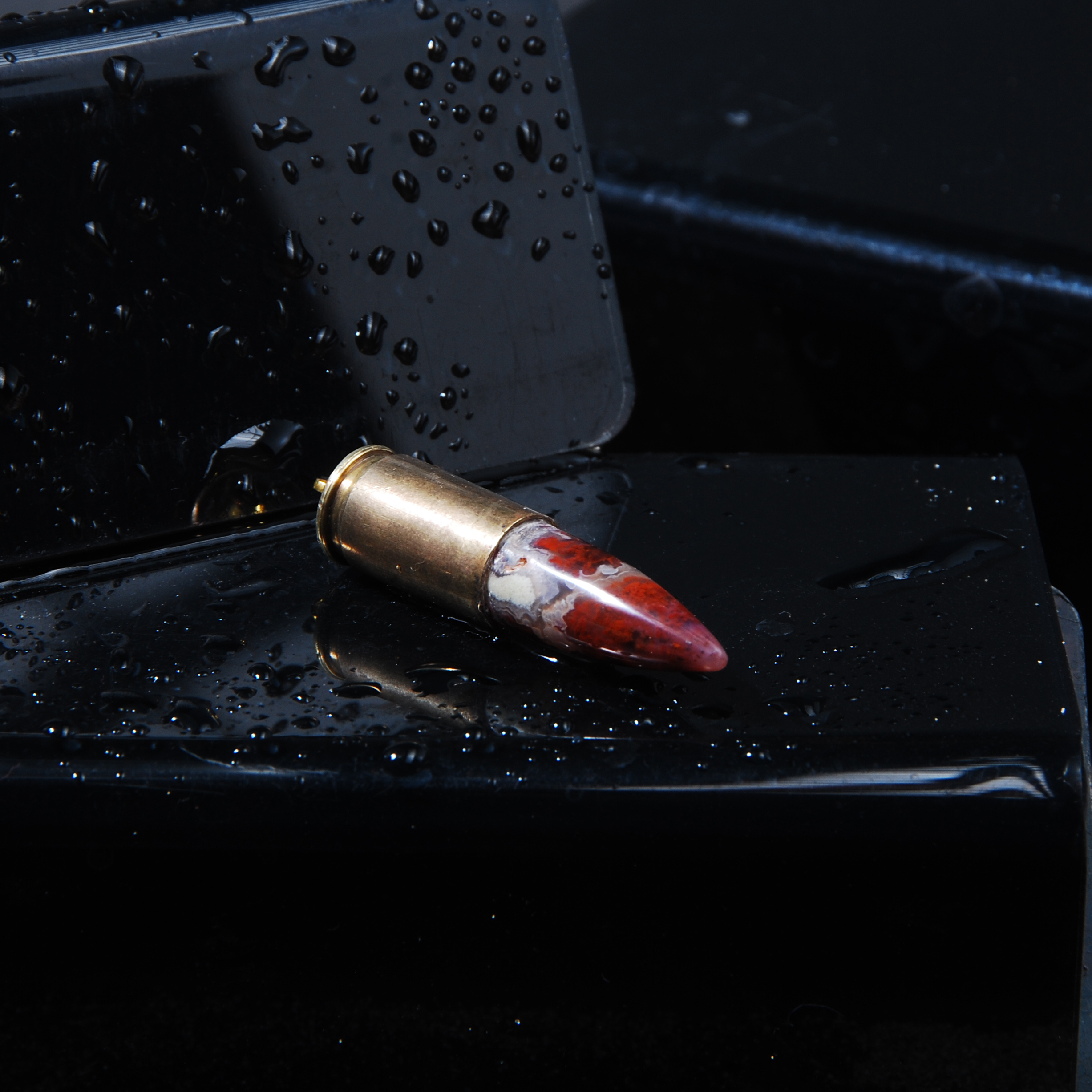 گردنبند پوکه فشنگ عقیق شجر