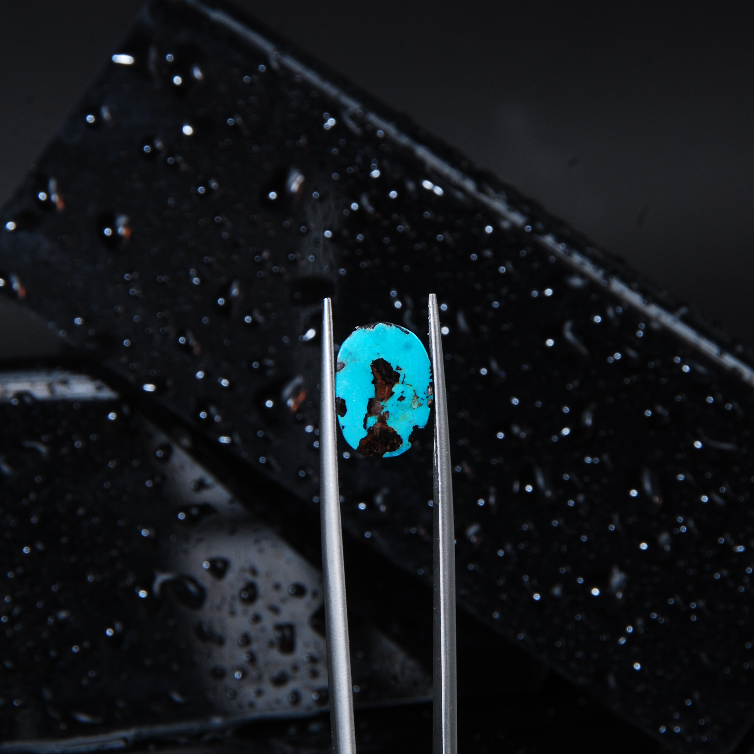 DSC_5972 نگین فیروزه نیشابور آبی بیضی 1.29گرم