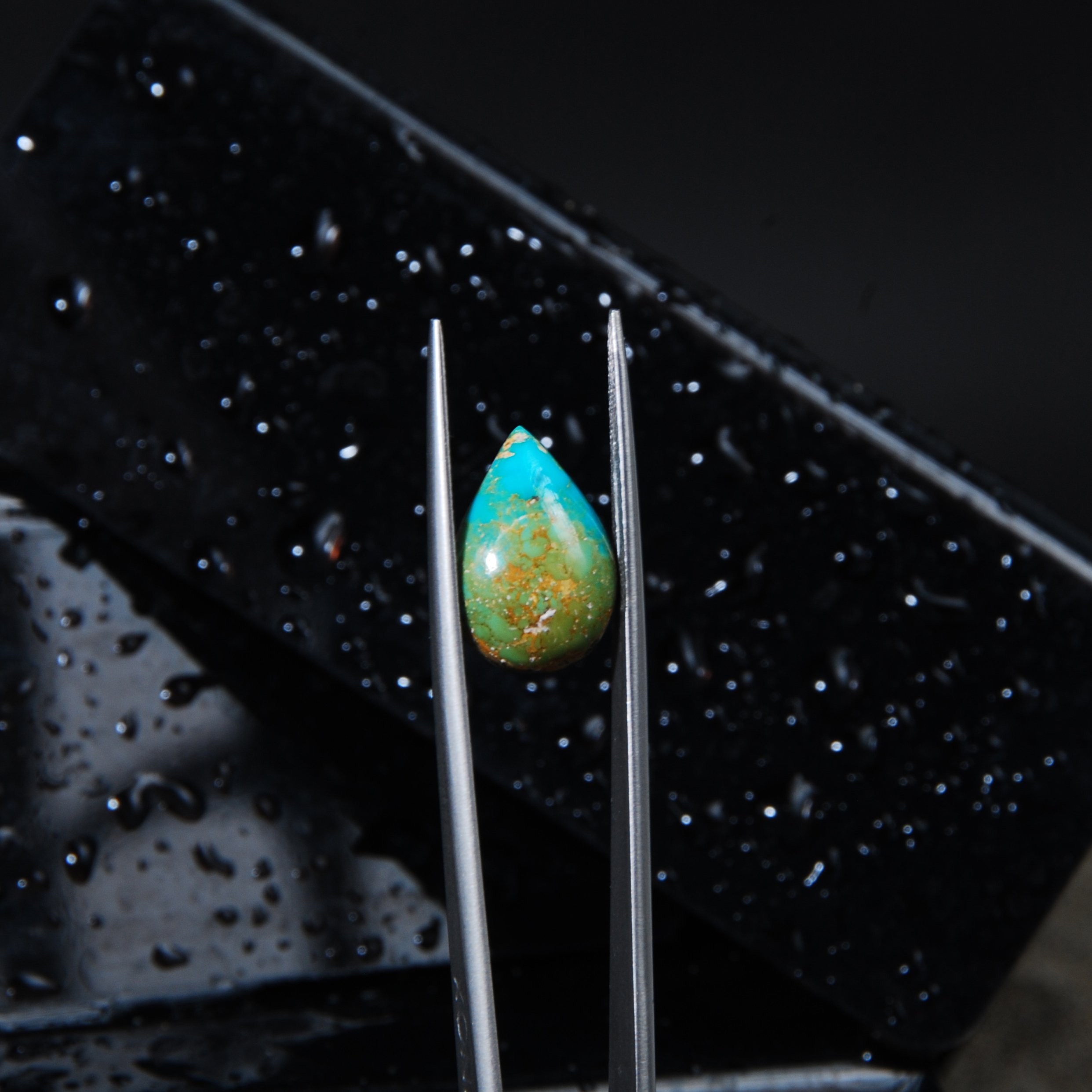 DSC_6010 نگین فیروزه نیشابور سبز اشک 1.47گرم