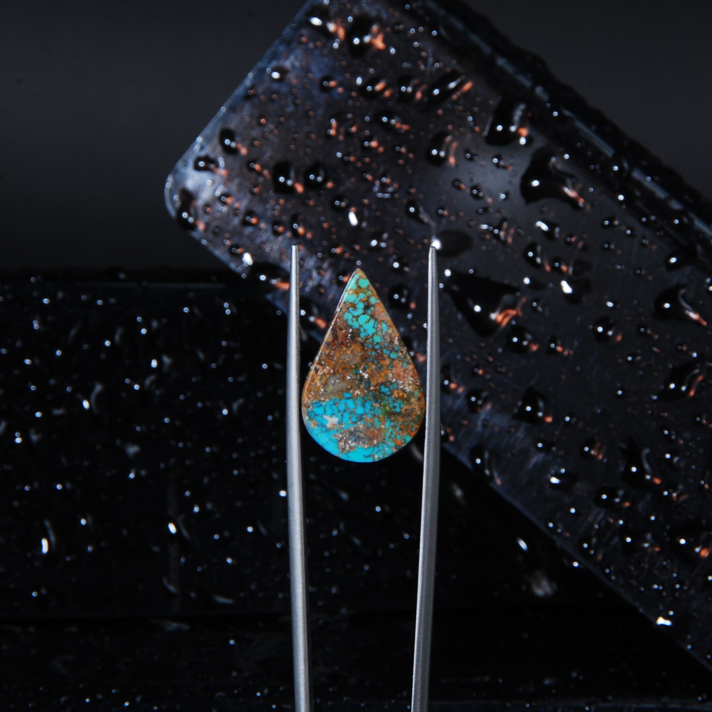 نگین فیروزه نیشابور اشک 1.54گرم