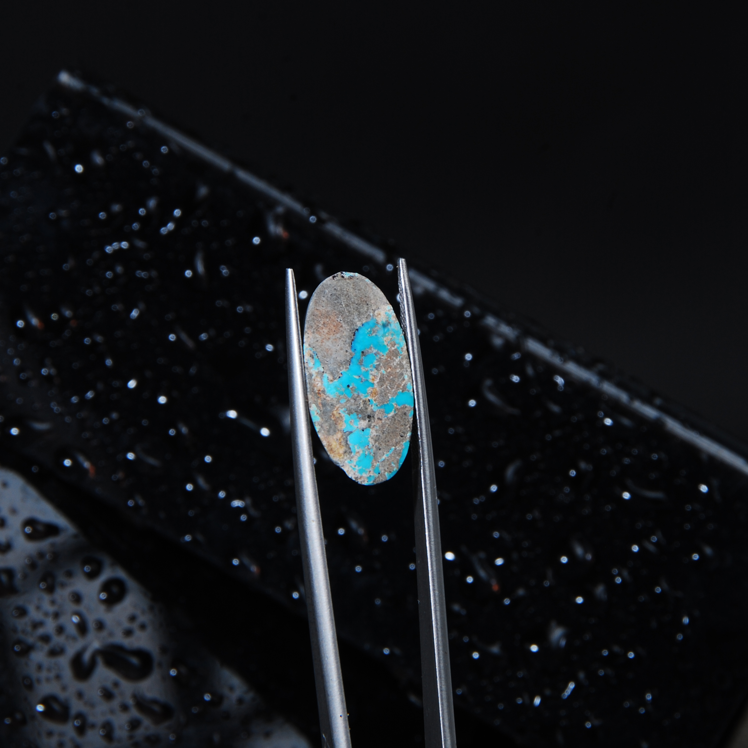 فیروزه نیشابور آبی بیضی 1.54گرم