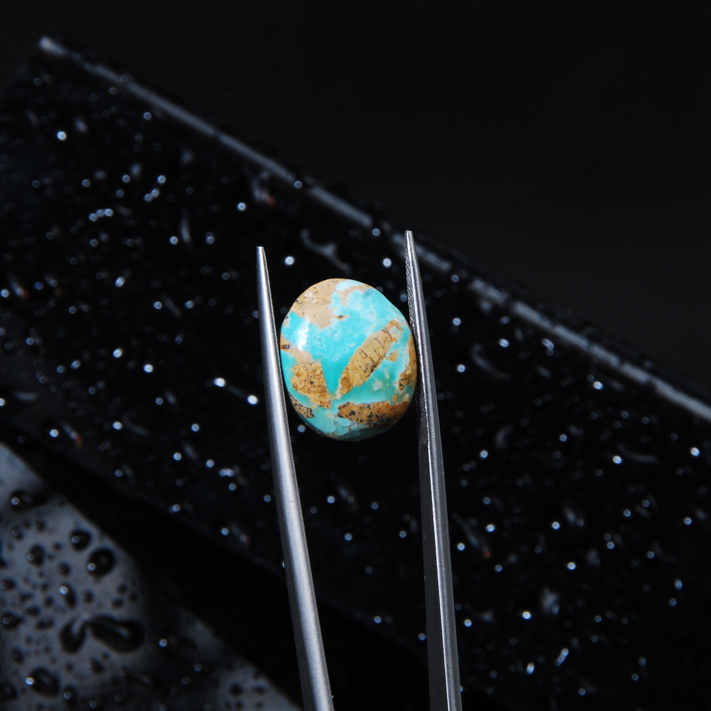 DSC_6052 نگین فیروزه نیشابور آبی گرد 1.69گرم