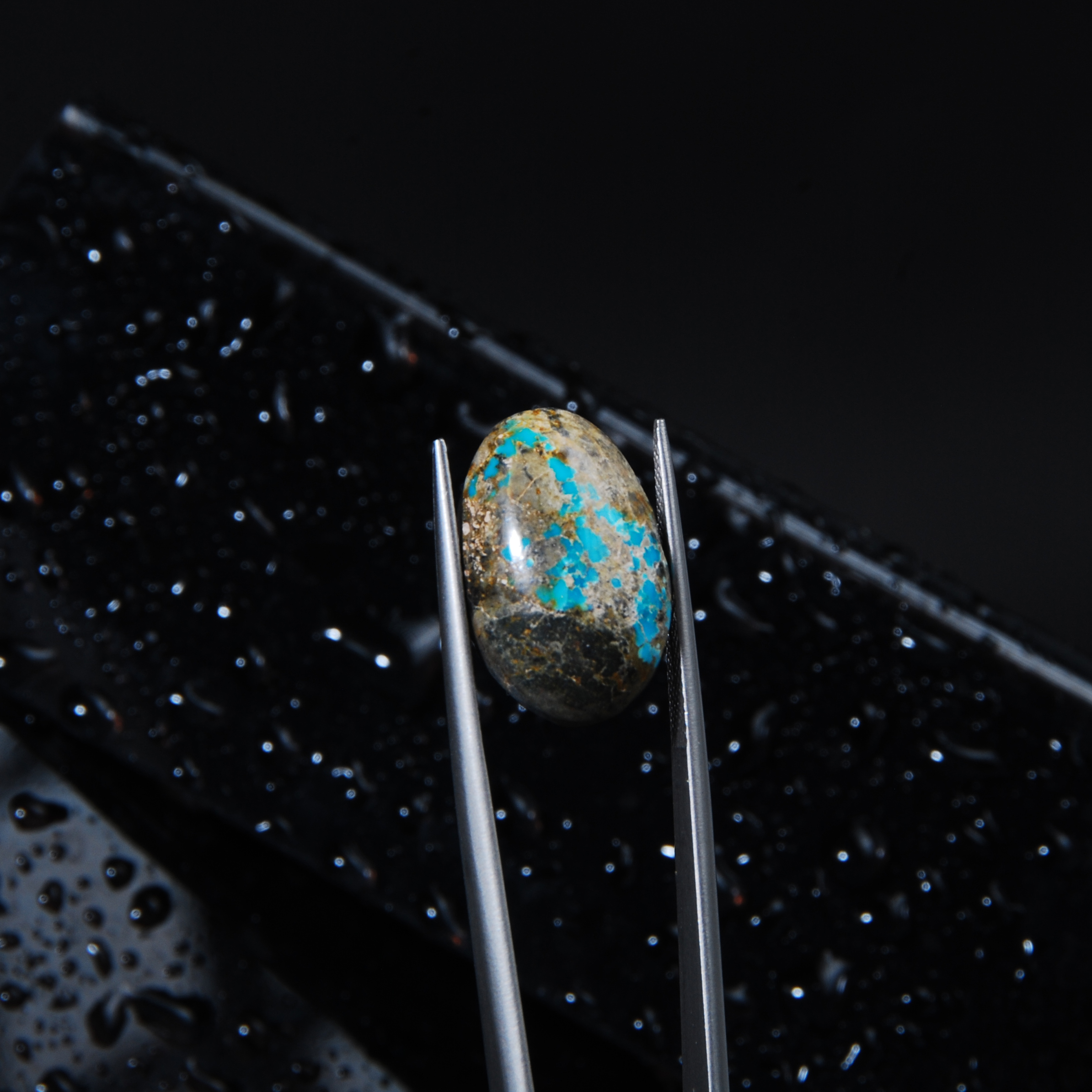 DSC_6055 نگین فیروزه نیشابور بیضی 2.84گرم