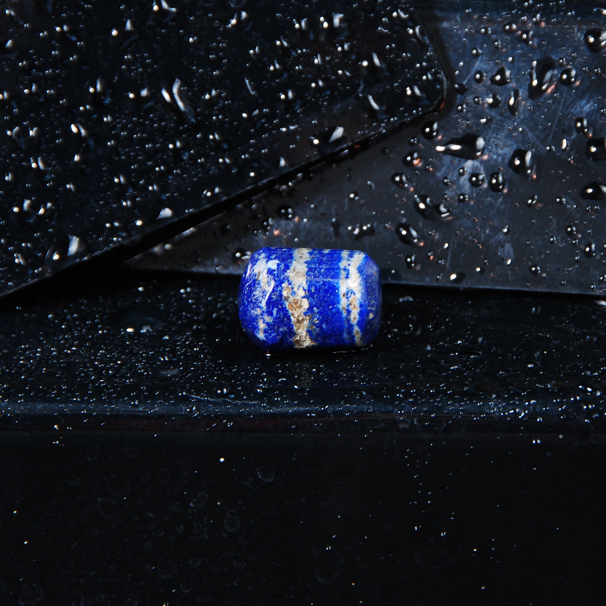 لاجورد آبی طبیعی دفرمه 7.35گرم