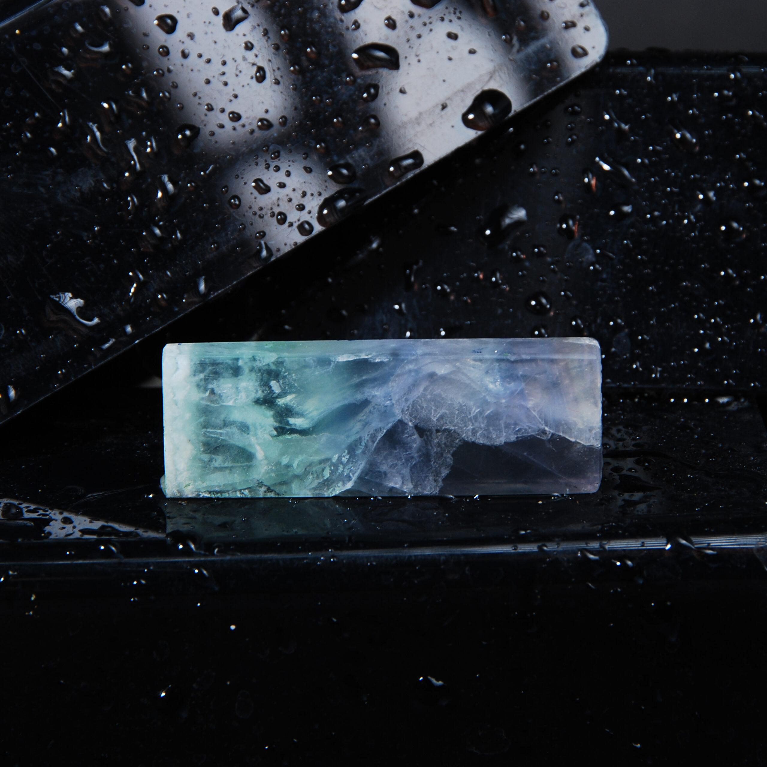 فلوریت رنگین کمانی مستطیلی15.85گرم