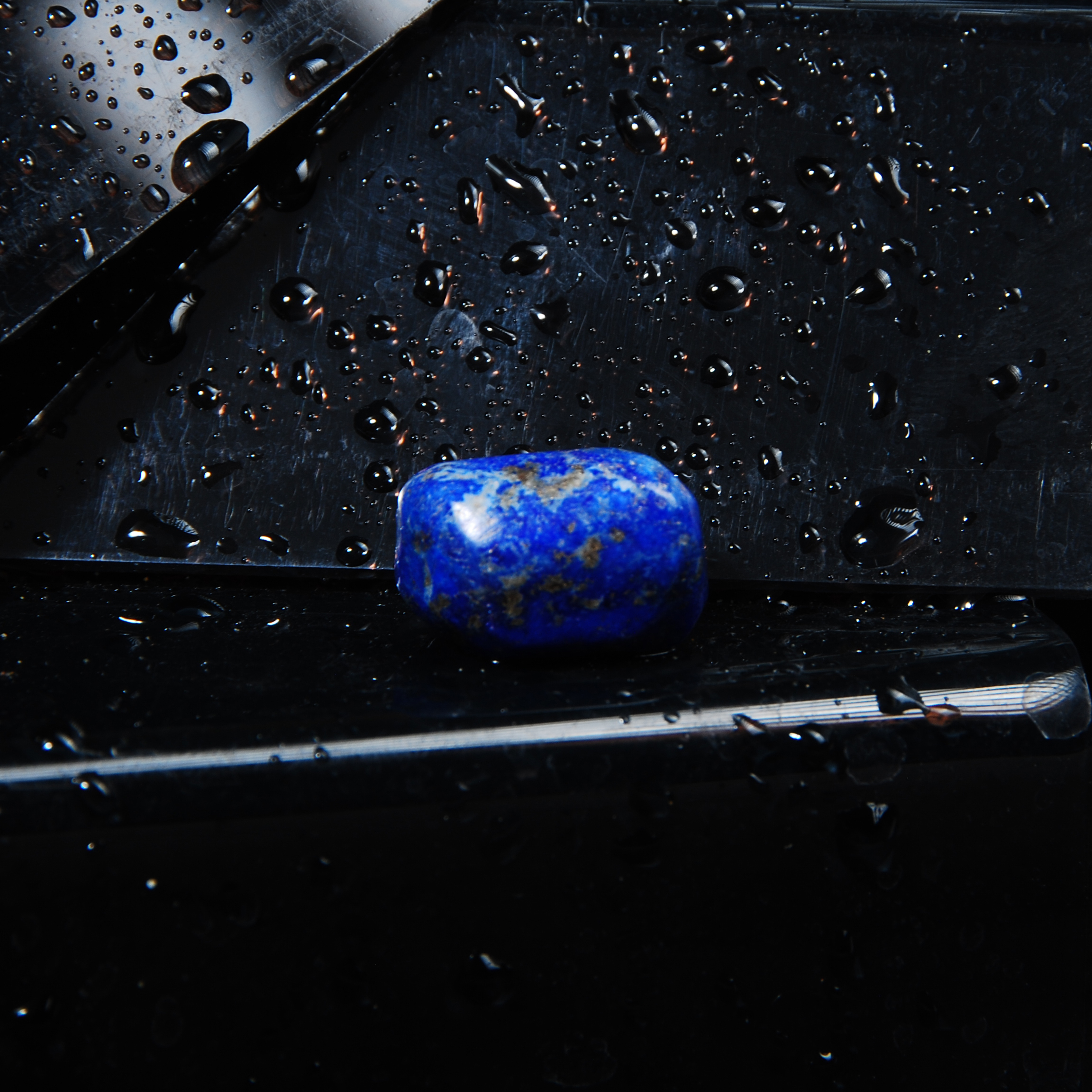 لاجورد آبی طبیعی دفرمه 6.40گرم