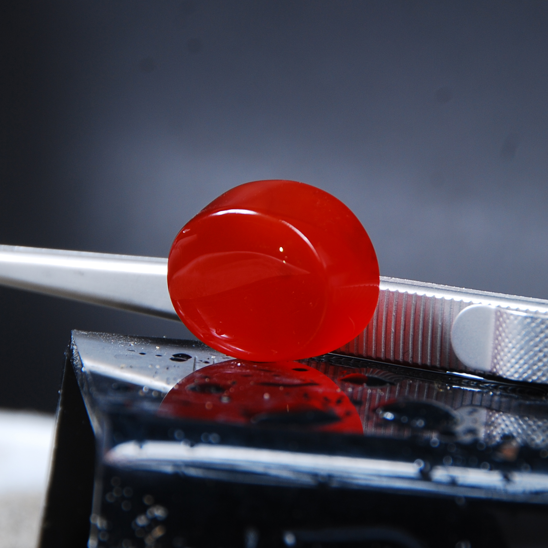 DSC_6607 نگین عقیق سرخ خراسان بیضی 7.03 گرم