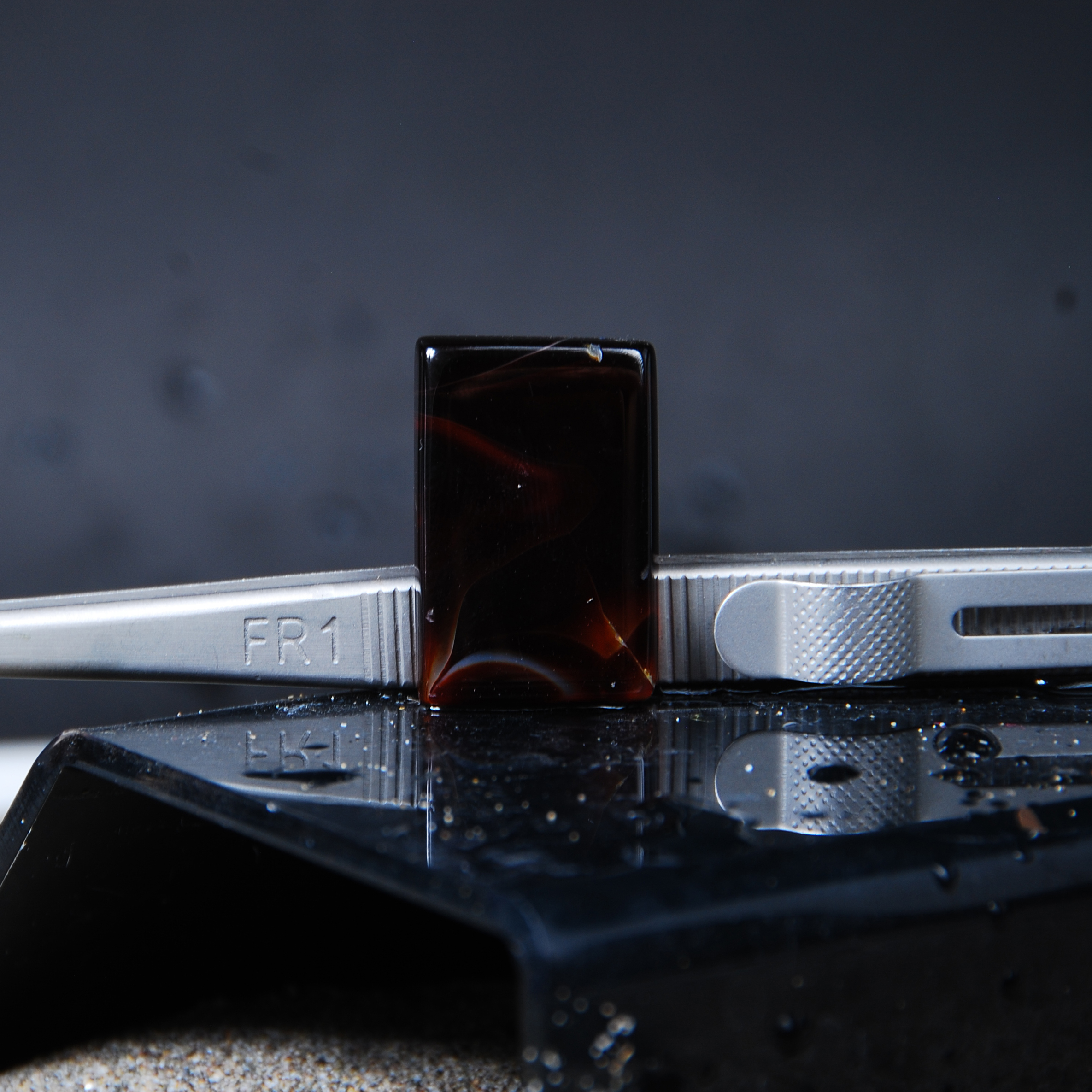 DSC_6621 عقیق مشکی مستطیلی 4.13گرم