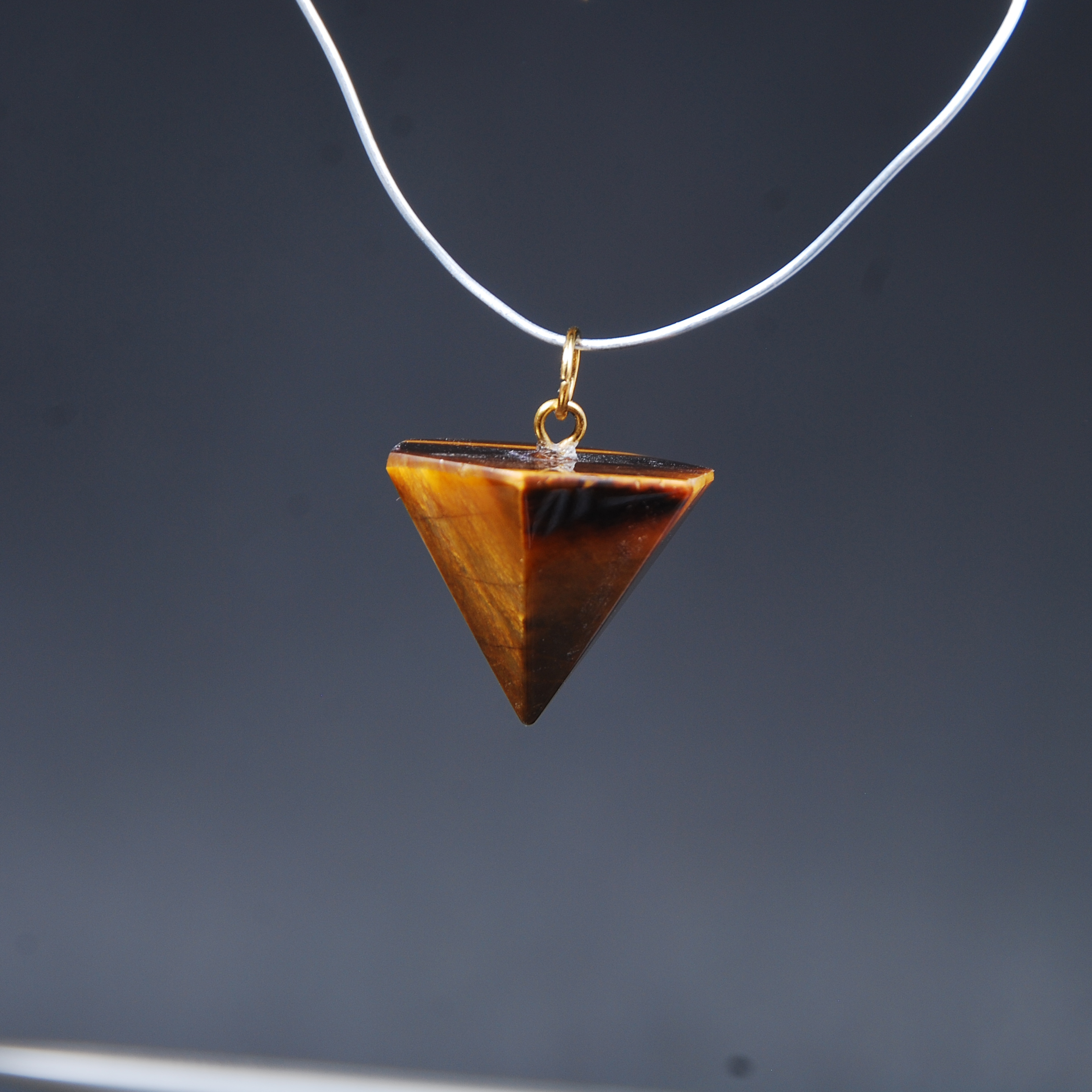 DSC_6632 شاقول چشم ببر طلایی شش ضلعی 5.44 گرم