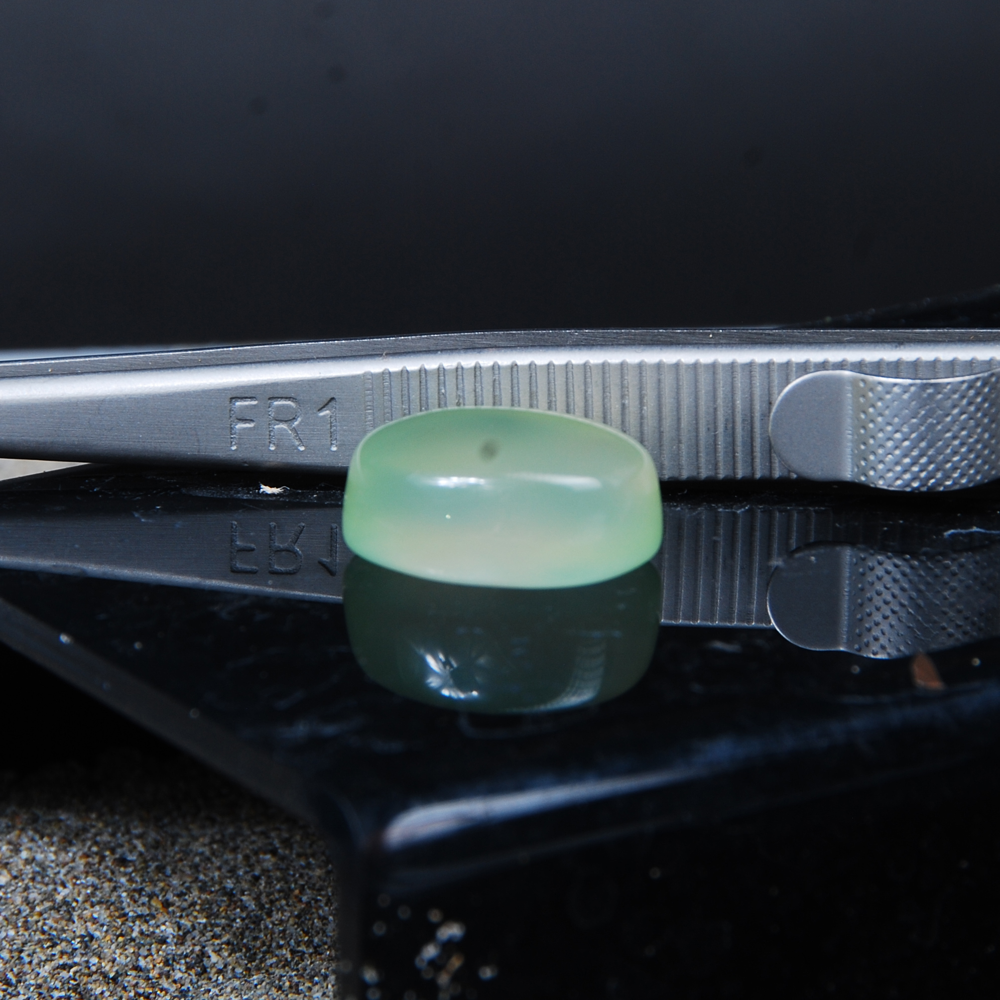 DSC_6672 نگین عقیق سبز کاهویی طبیعی 4.04گرم