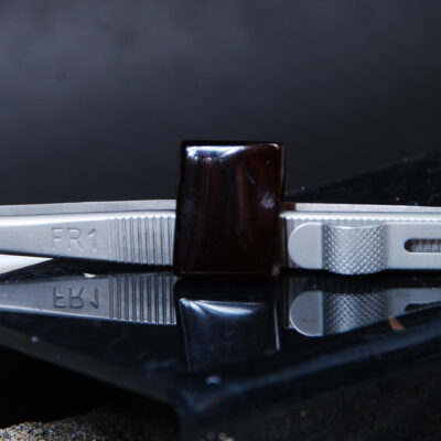 نگین عقیق مشکی مستطیلی 3.05گرم