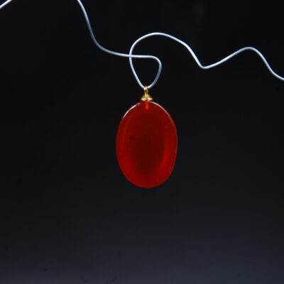 گردنبند عقیق برمه خراسان طبیعی بیضی 5.94 گرم