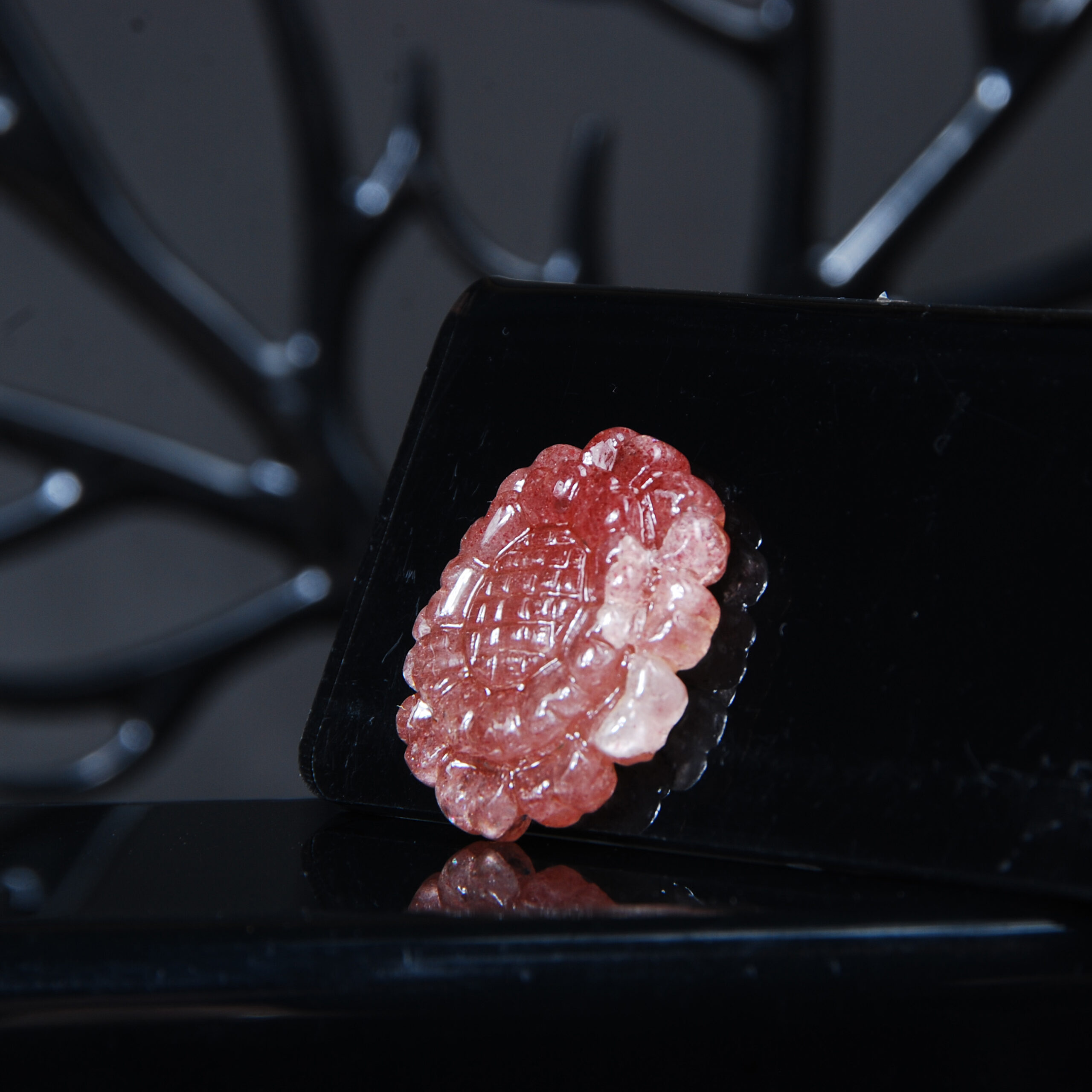 DSC_7805 نگین کوارتز توت فرنگی تراش گل 7.77گرم