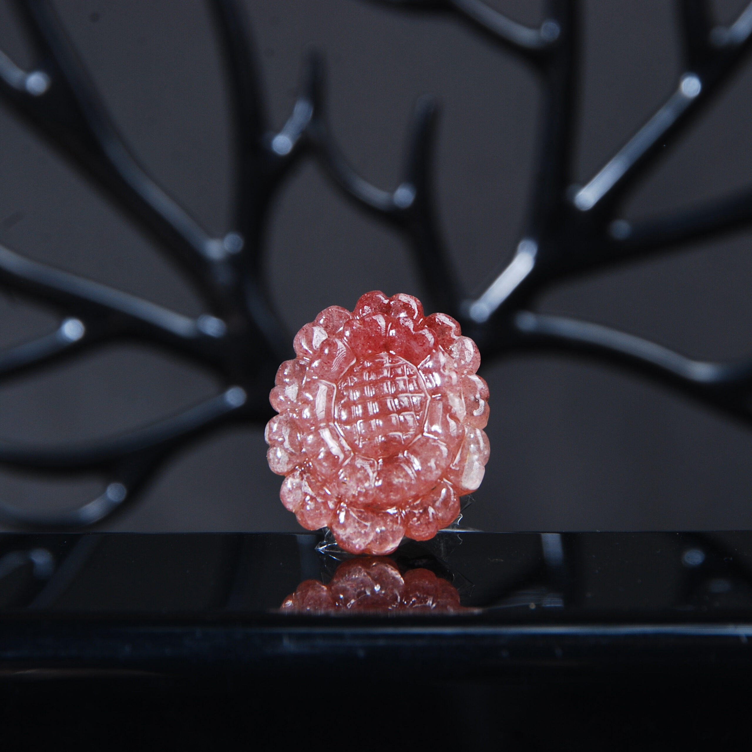 DSC_7806 نگین کوارتز توت فرنگی تراش گل 7.77گرم