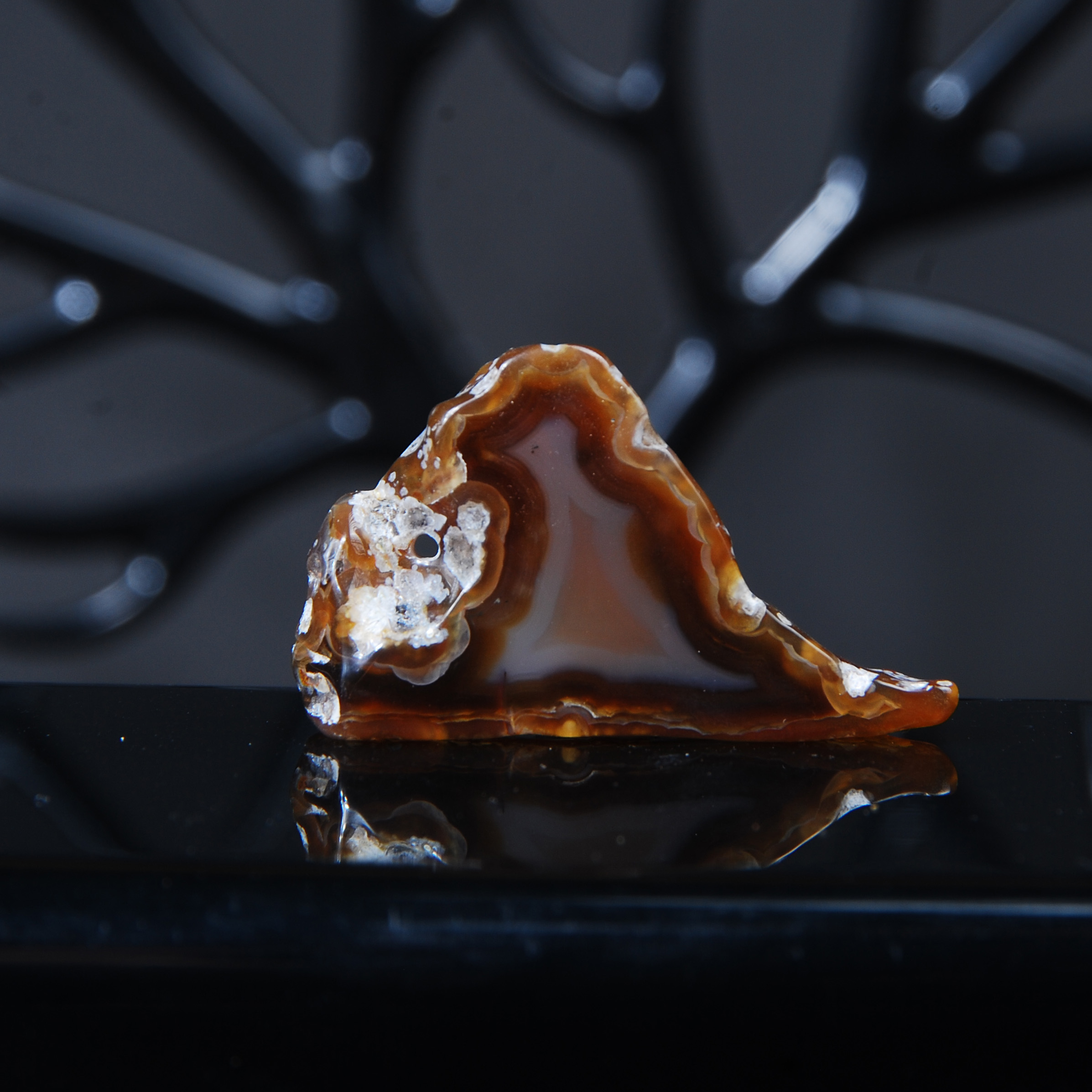 گردنبند عقیق سلیمانی شازده کوچولو (ماربوآ) 6.97گرم