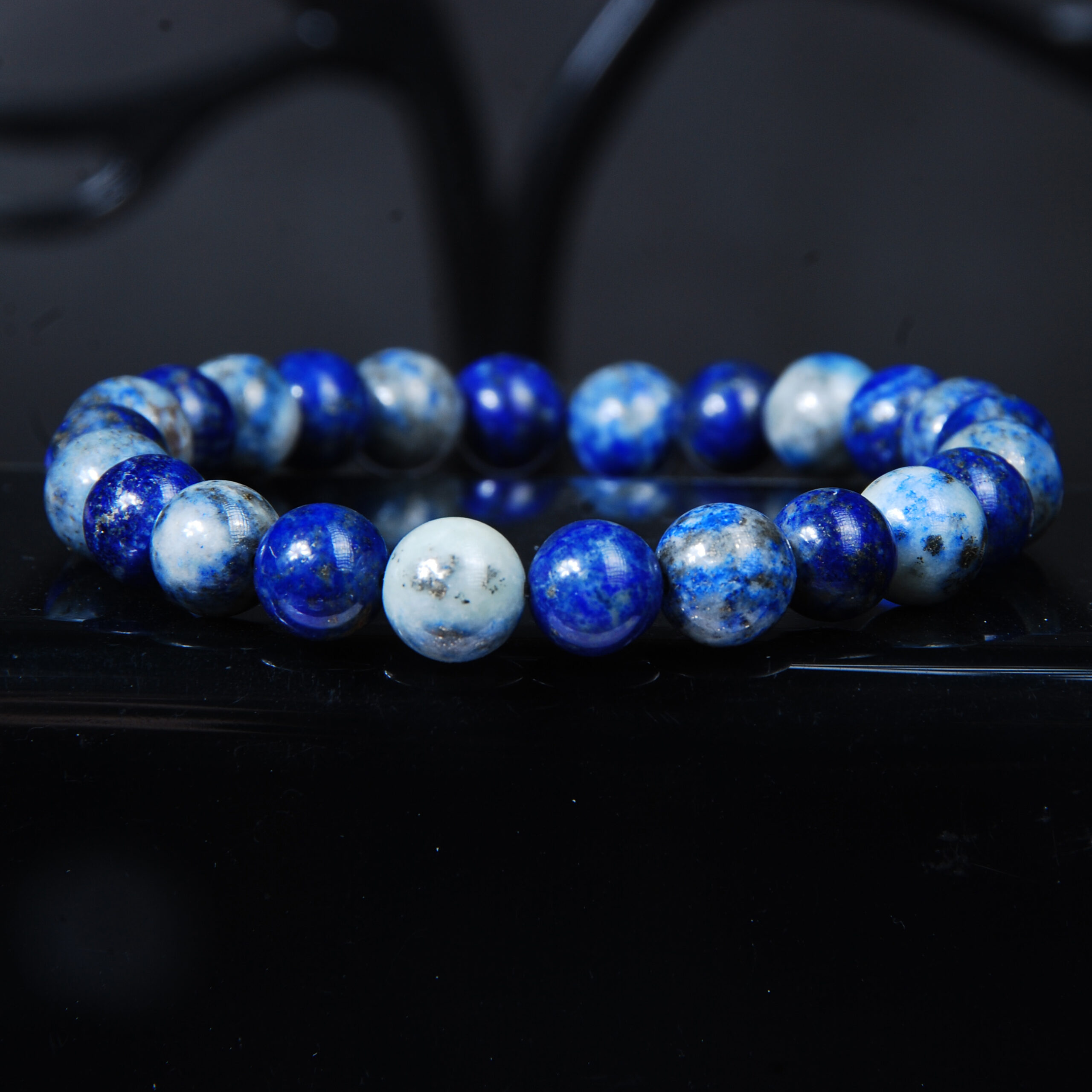 دستبند سنگ لاجورد و سنگ سودالیت طبیعی