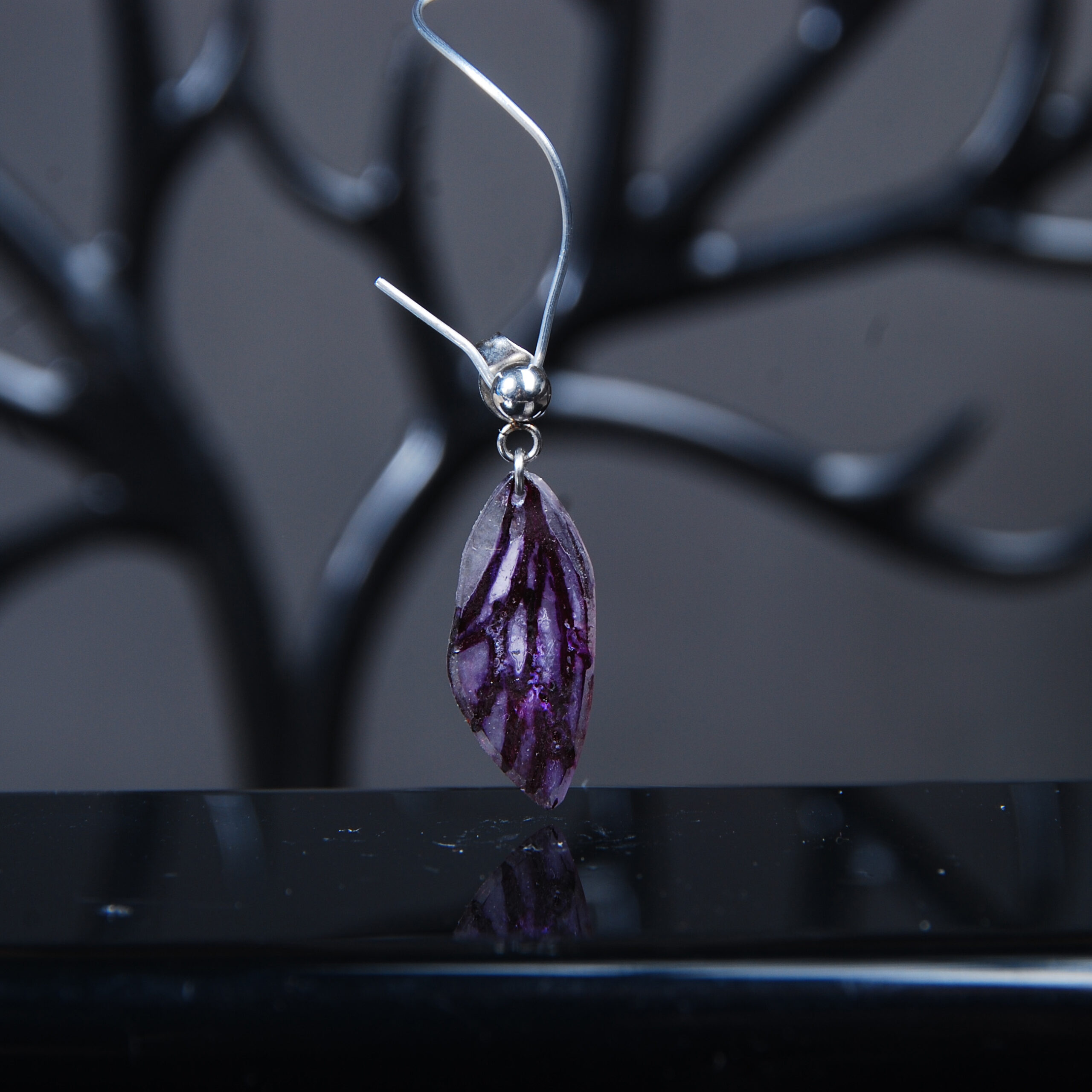 پرسینگ فلوریت بنفش بال سنجاقک 1.15گرم