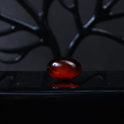 نگین عقیق جزع(عقیق اصل) بیضی 3.65گرم