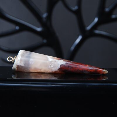 گردنبند عقیق شجر پاییزه 10.01گرم