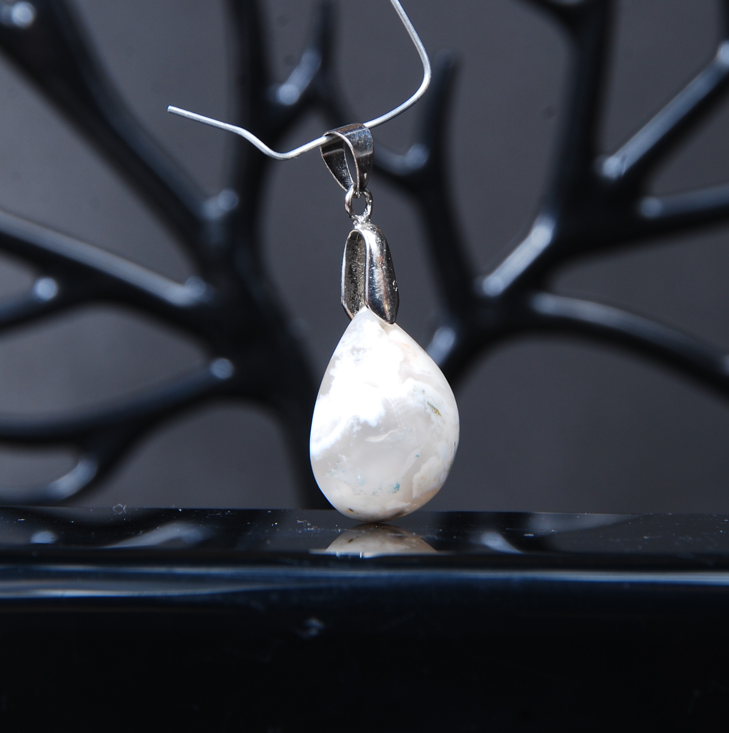 DSC_8356 گردنبند عقیق شجر بهاره اشک 5.05گرم