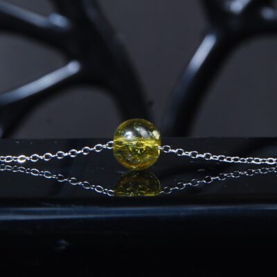 گردنبند زبرجد با زنجیر رنگ ثابت 5.20گرم