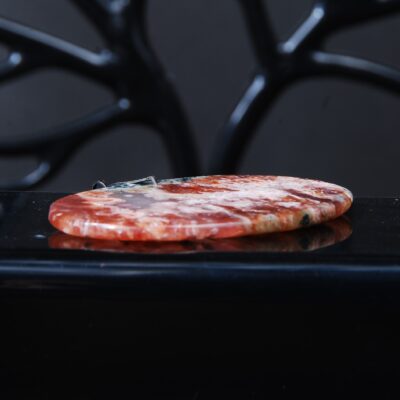 گردنبند عقیق پاییزه بزرگ بیضی 13.62 گرم