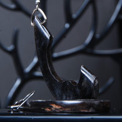 گوشواره مشکی شاخ گاومیش دال 10.57گرم