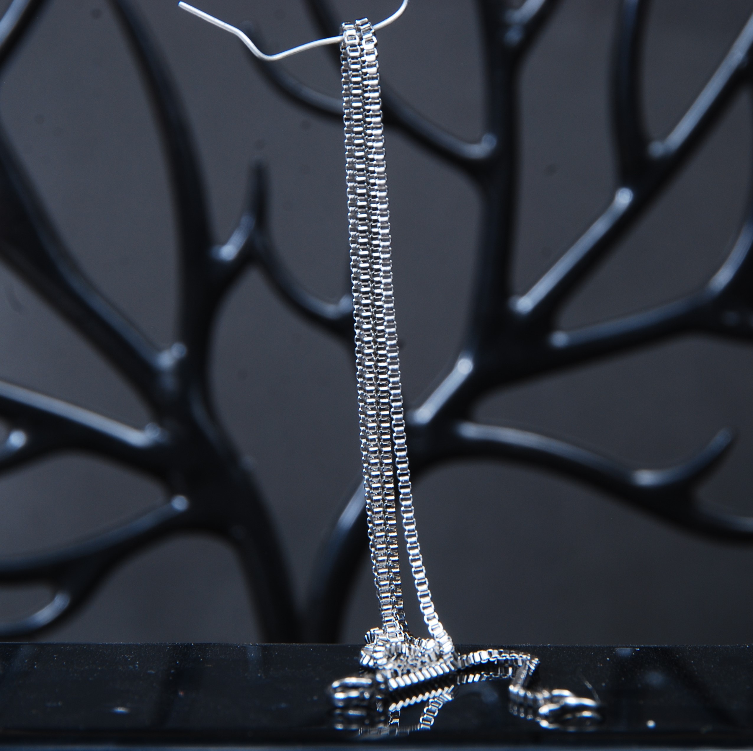 زنجیر استیل نقره ای رنگ ثابت ماری 4.13گرم