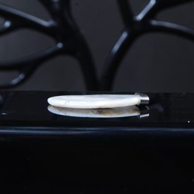 گردنبند عقیق سلیمانی سفید 2.31گرم