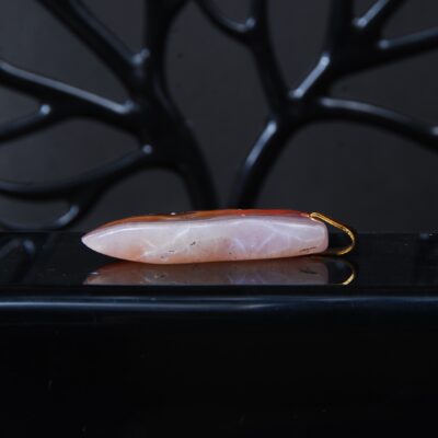 گردنبند عقیق سلیمانی نارنجی10.61گرم