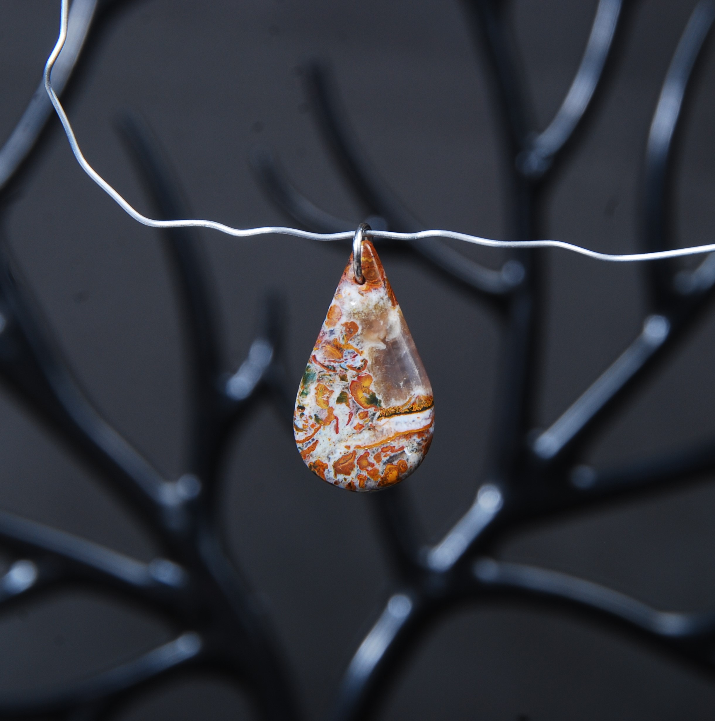 DSC_8533 گردنبند عقیق اشک 2.23 گرم