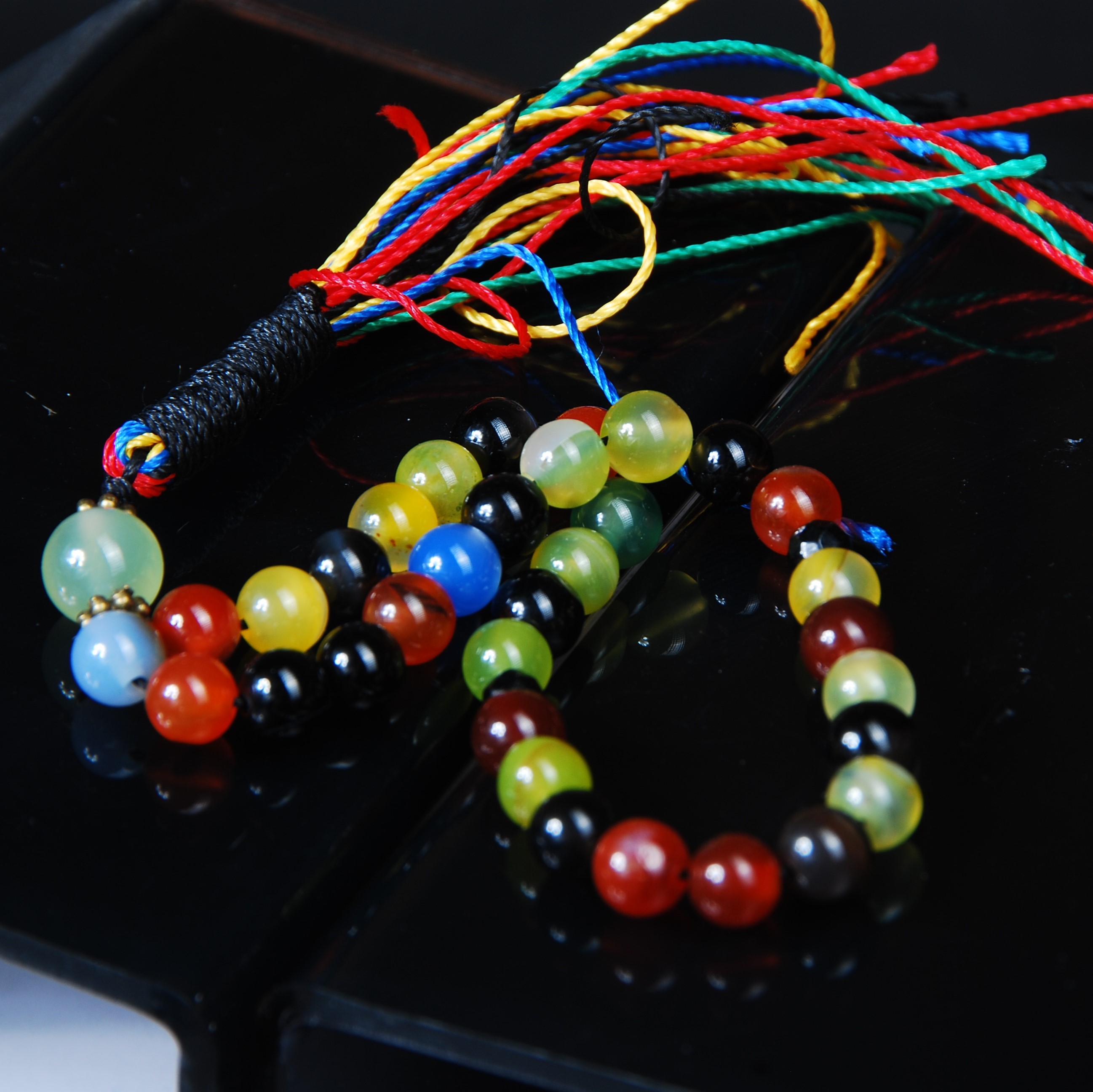 تسبیح ام البنین عقیق دستساز 33 دانه ی سایز 6