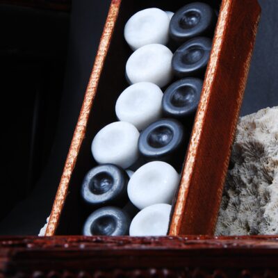 مهره تخته نرد از جنس سنگ سایز 50 (دستساز )