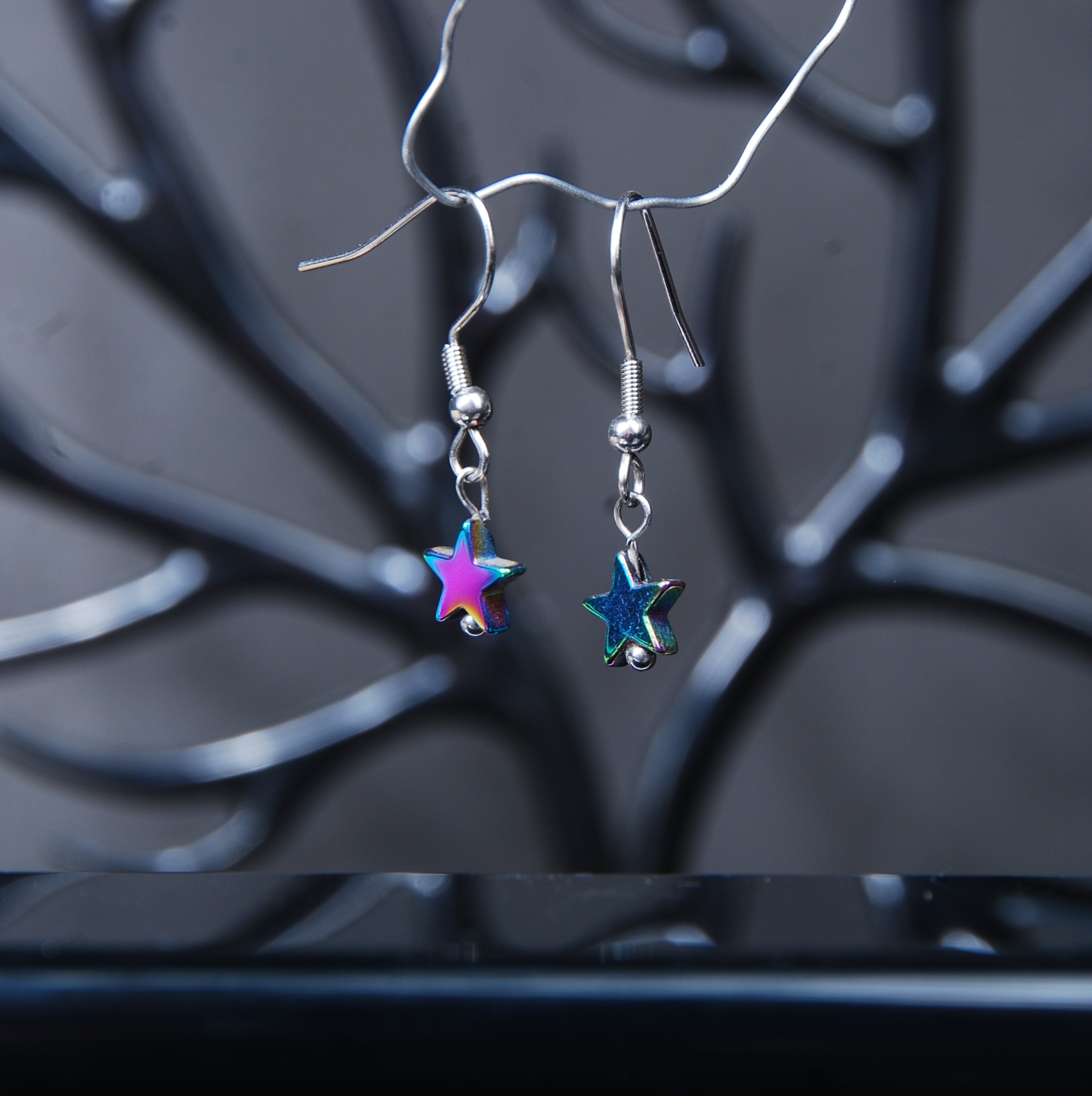 گوشواره ستاره ای سنگ حدید 1.11 گرم