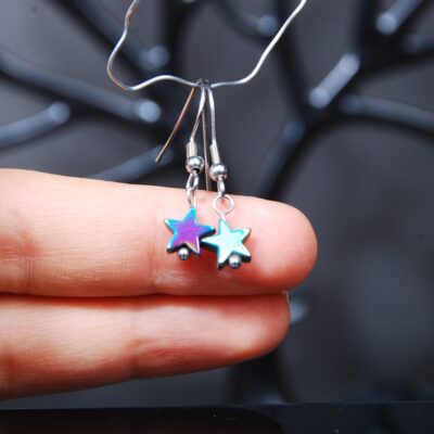 گوشواره ستاره ای سنگ حدید 1.11 گرم