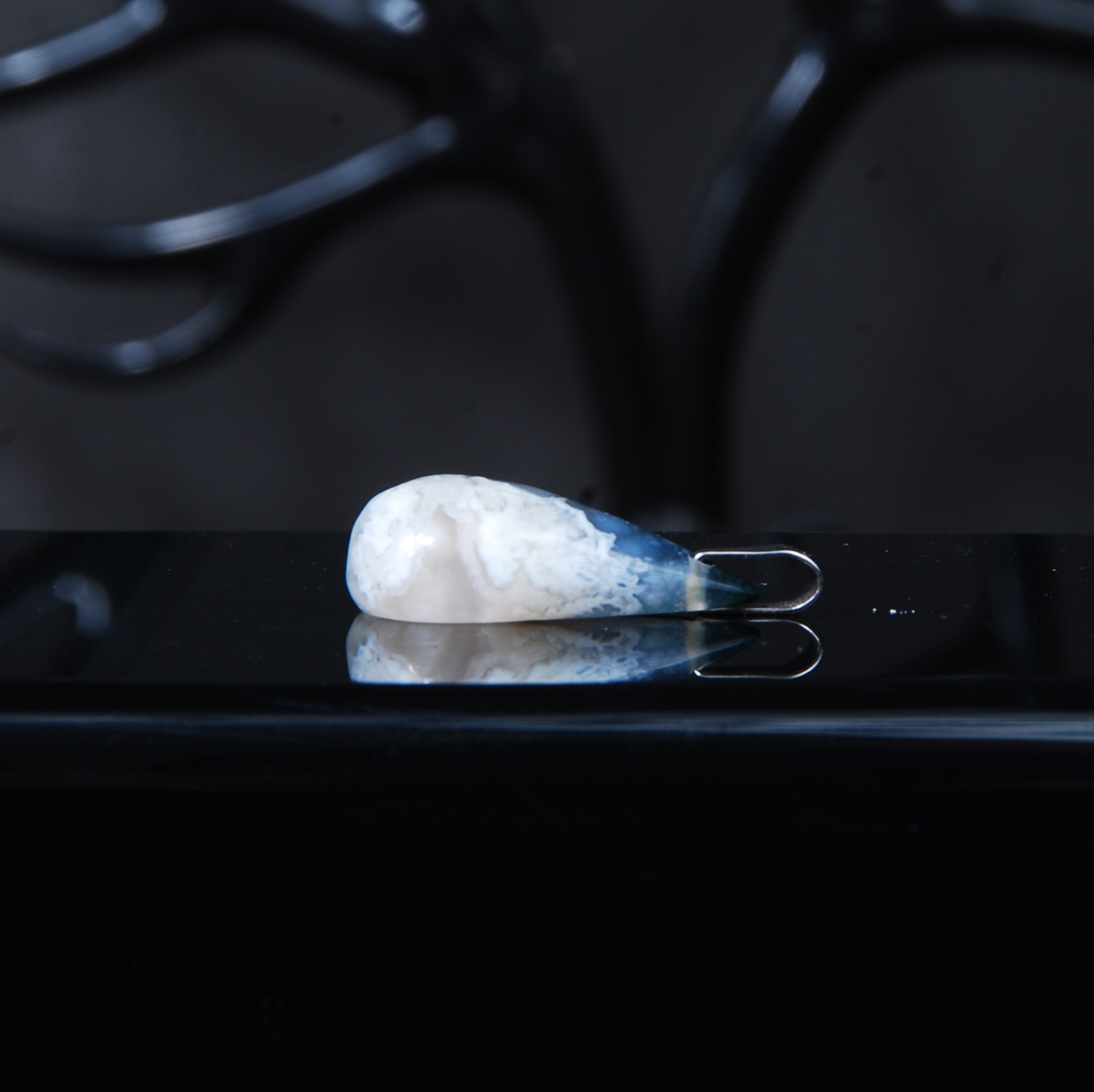 DSC_8618 گردنبند عقیق شجر اشک 3.38گرم