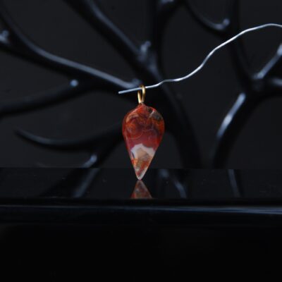 گردنبند عقیق پاییزه اشک 1.07 گرم