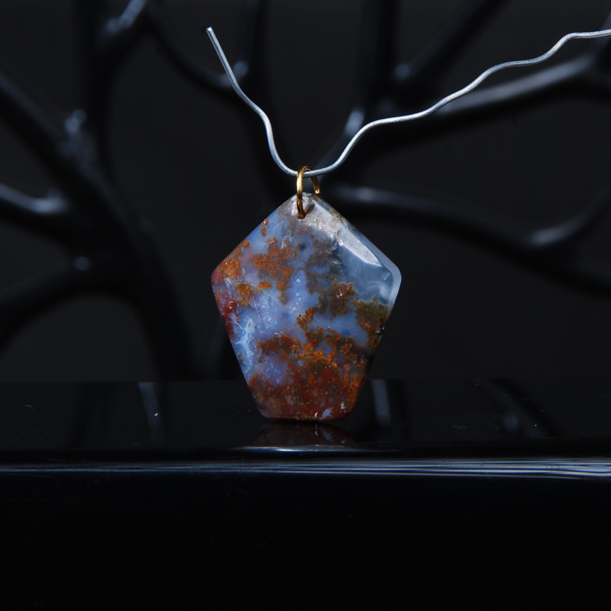 DSC_8699 گردنبند عقیق پاییزه خاص 2.64 گرم