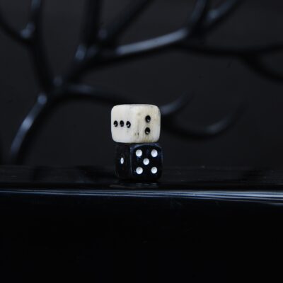 تاس استخوان شتر و شاخ گاومیش مشکی 6گرمی