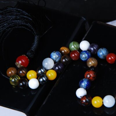 تسبیح ام البنین اصل سنگ طبیعی دستساز 33 دانه ی سایز 8