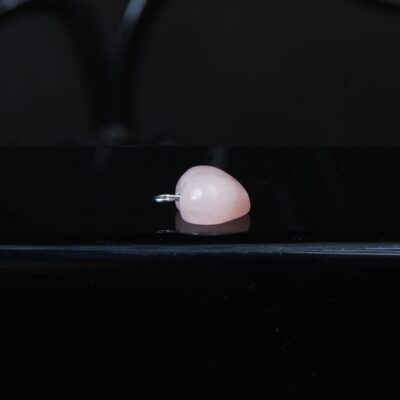 گردنبند قلبی رز کوارتز صورتی کوچک 1.56 گرم