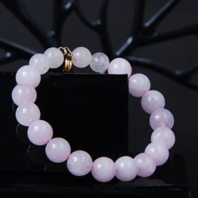 دستبند رز کوارتز صورتی (سنگ عشق) 13.90 گرم