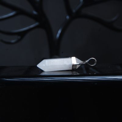 گردنبند منشور سنگ کوارتز طبیعی 7.45گرم